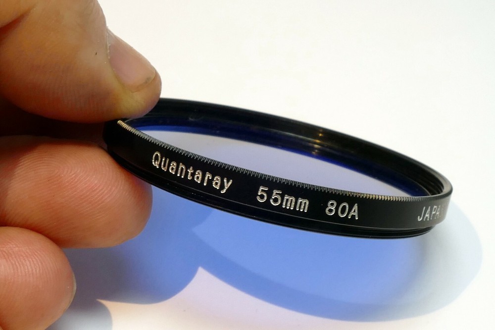 Quantaray 55mm Filter 80A multi-coated deep blue