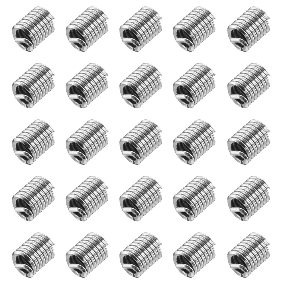 50pcs Wire Thread Inserts 6-32 UNC 1.5D Helical Threaded Sleeve Thread Repair