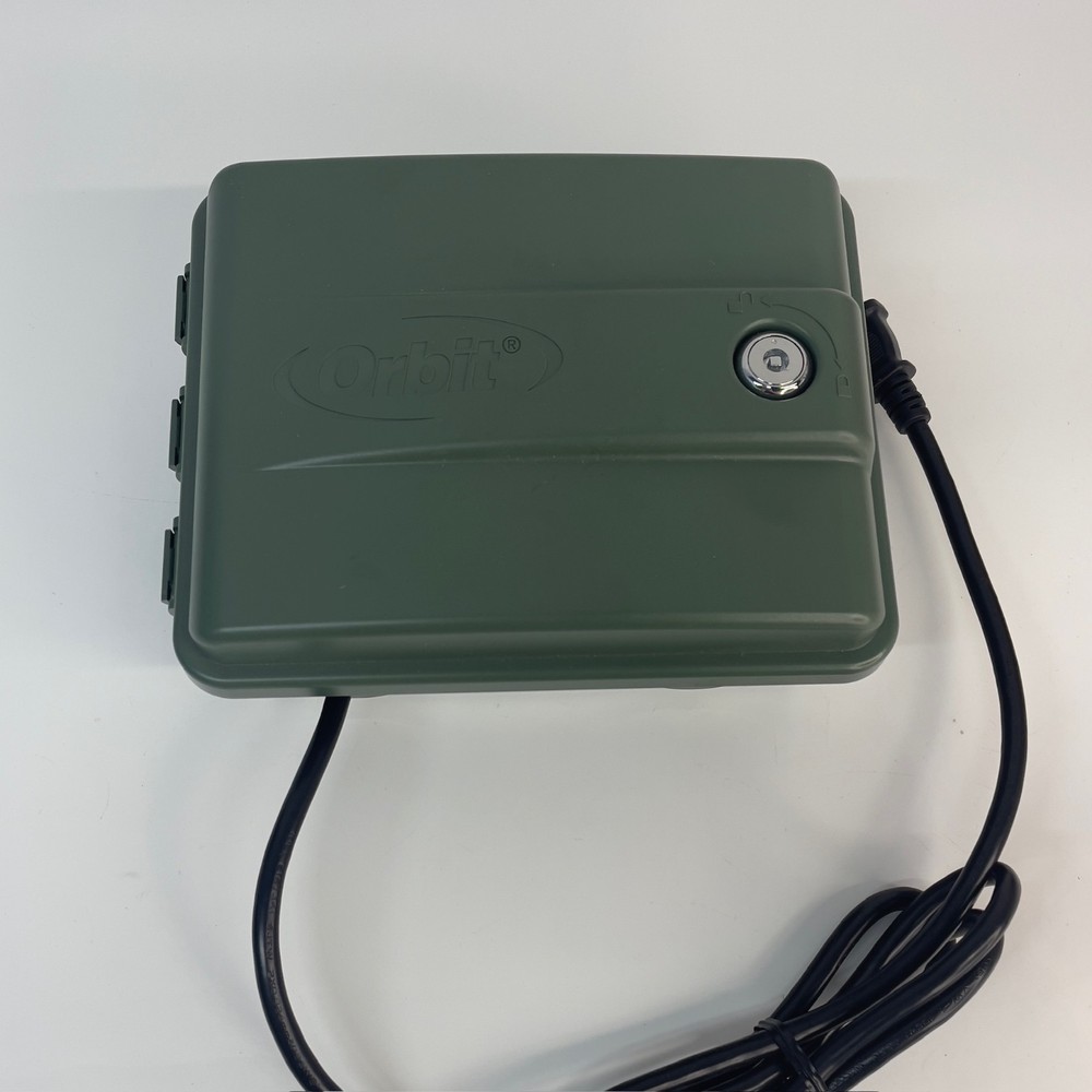 Orbit Sprinkler System Timer Swing Panel Green 6-Station 57896 w/ Guide Book
