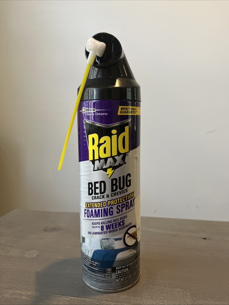 Raid Max Indoor Bed Bug Spray & Flea Insect Killer, Extended Protection Foaming