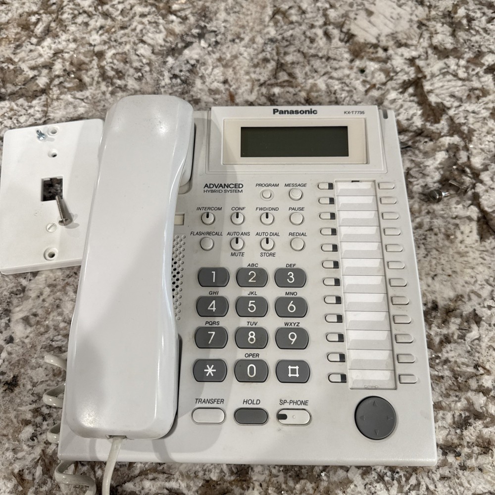 Panasonic Phone KX-T7735 White Untested