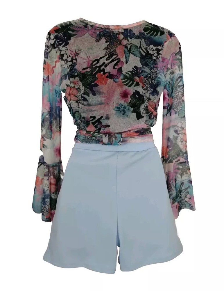 Stylewise Blue, pink Mix, Shorts Set