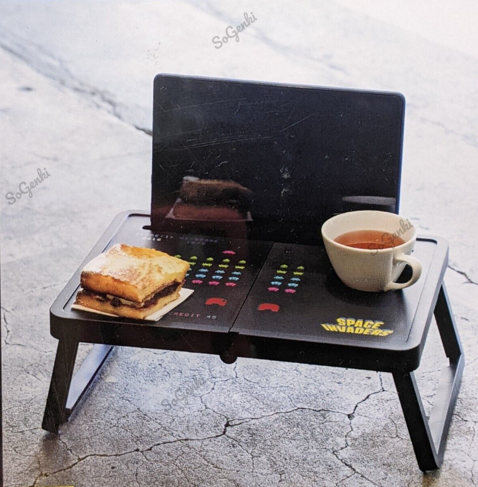 Space Invaders Foldable Laptop Breakfast Coffee Table Book 45th Anniversary