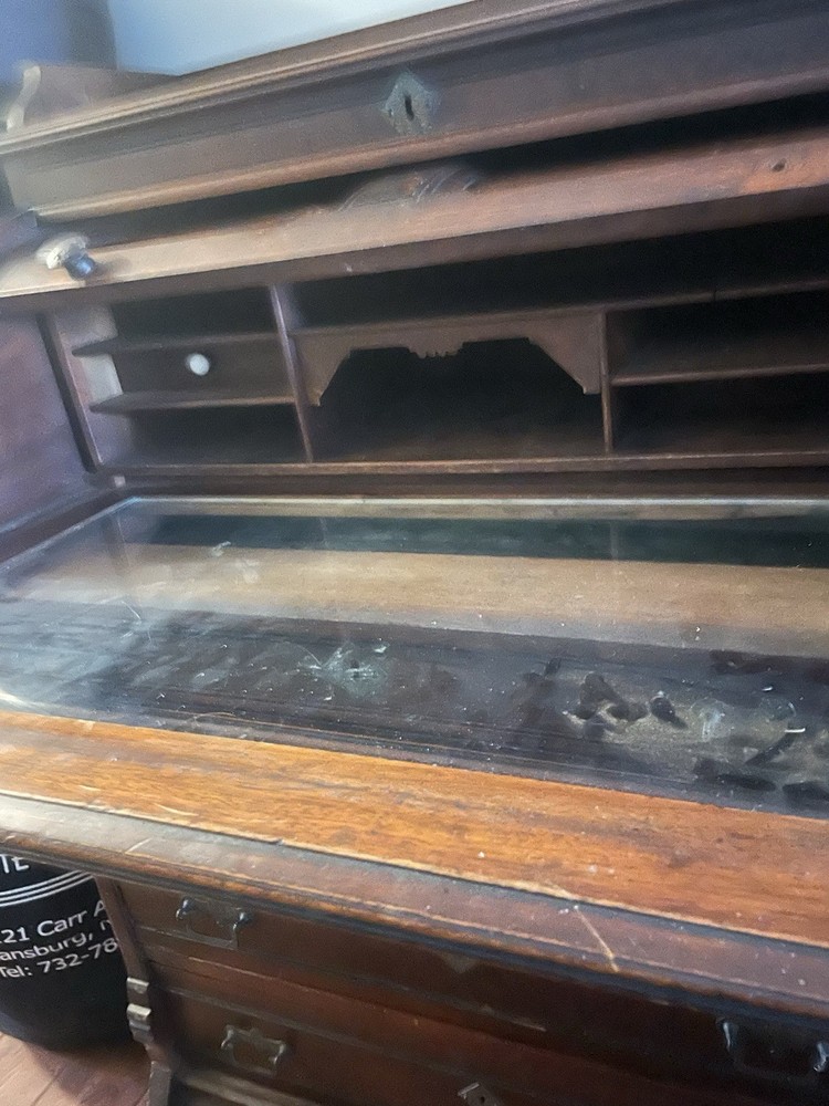 Antique Roll Top Desk