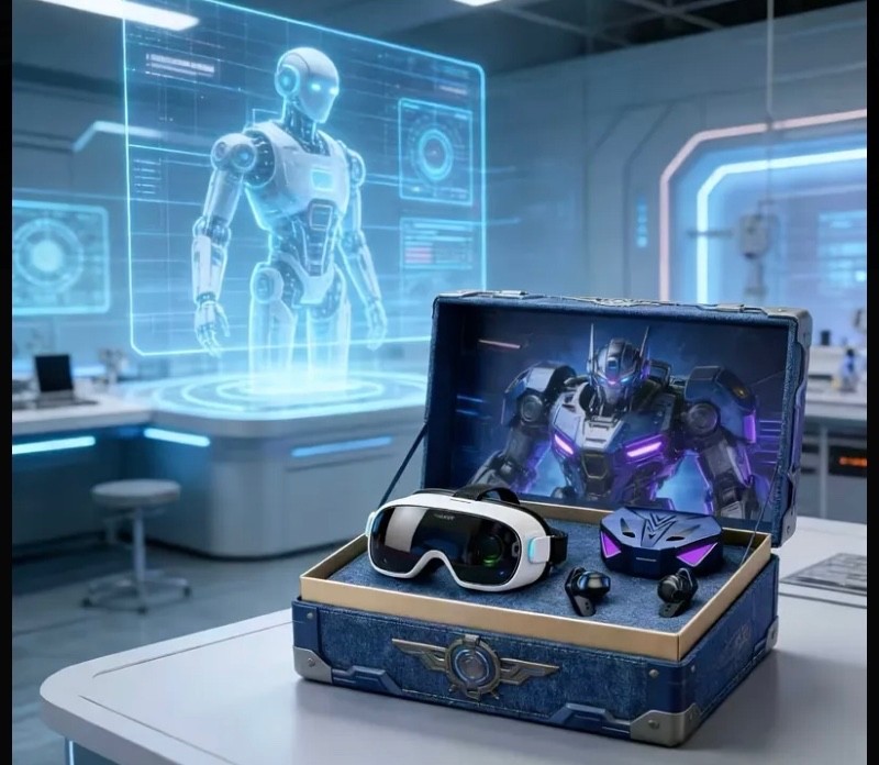 VR 3D Headset Virtual Reality Goggles + Headphones For IOS Android