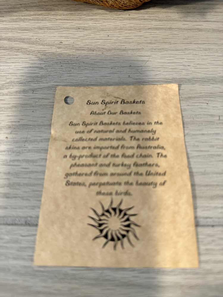 NATIVE AMERICAN SUN SPIRIT BASKET