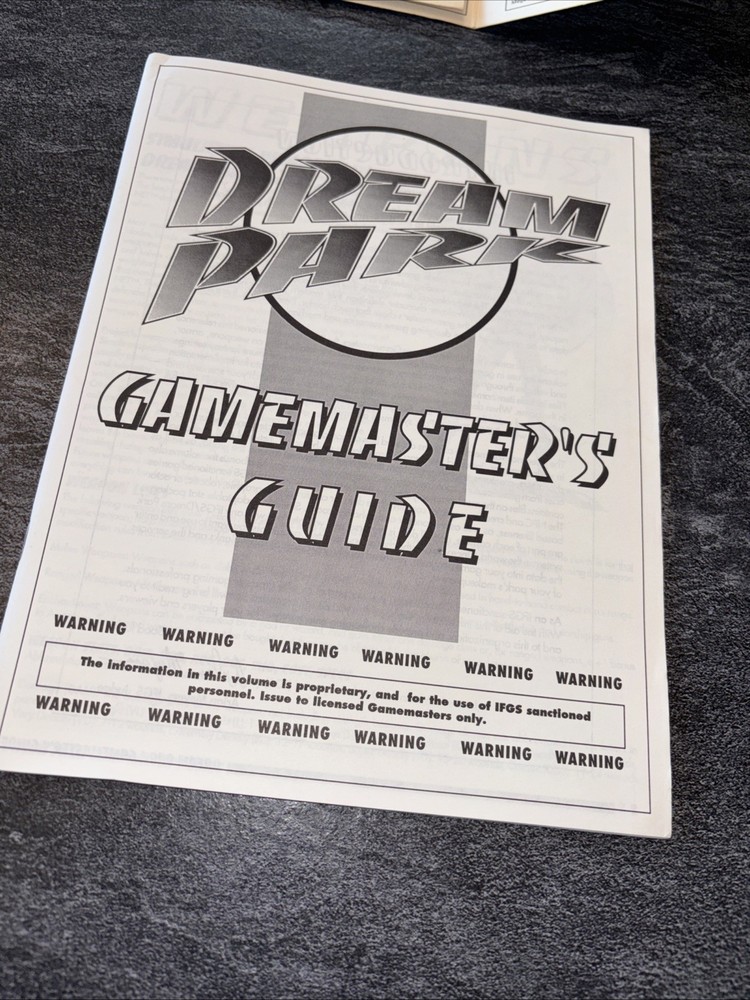 Dream Park RPG Gamemaster Pack: Complete / Uncut