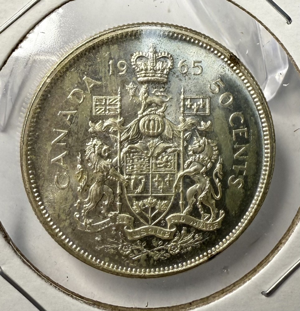 1965 Canada 50 cents -80% Silver -1/ea- Random Picked