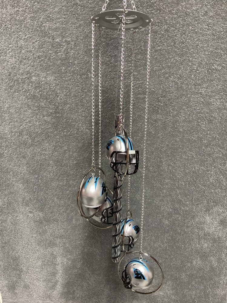 5 Ring Carolina Panthers Wind Chime