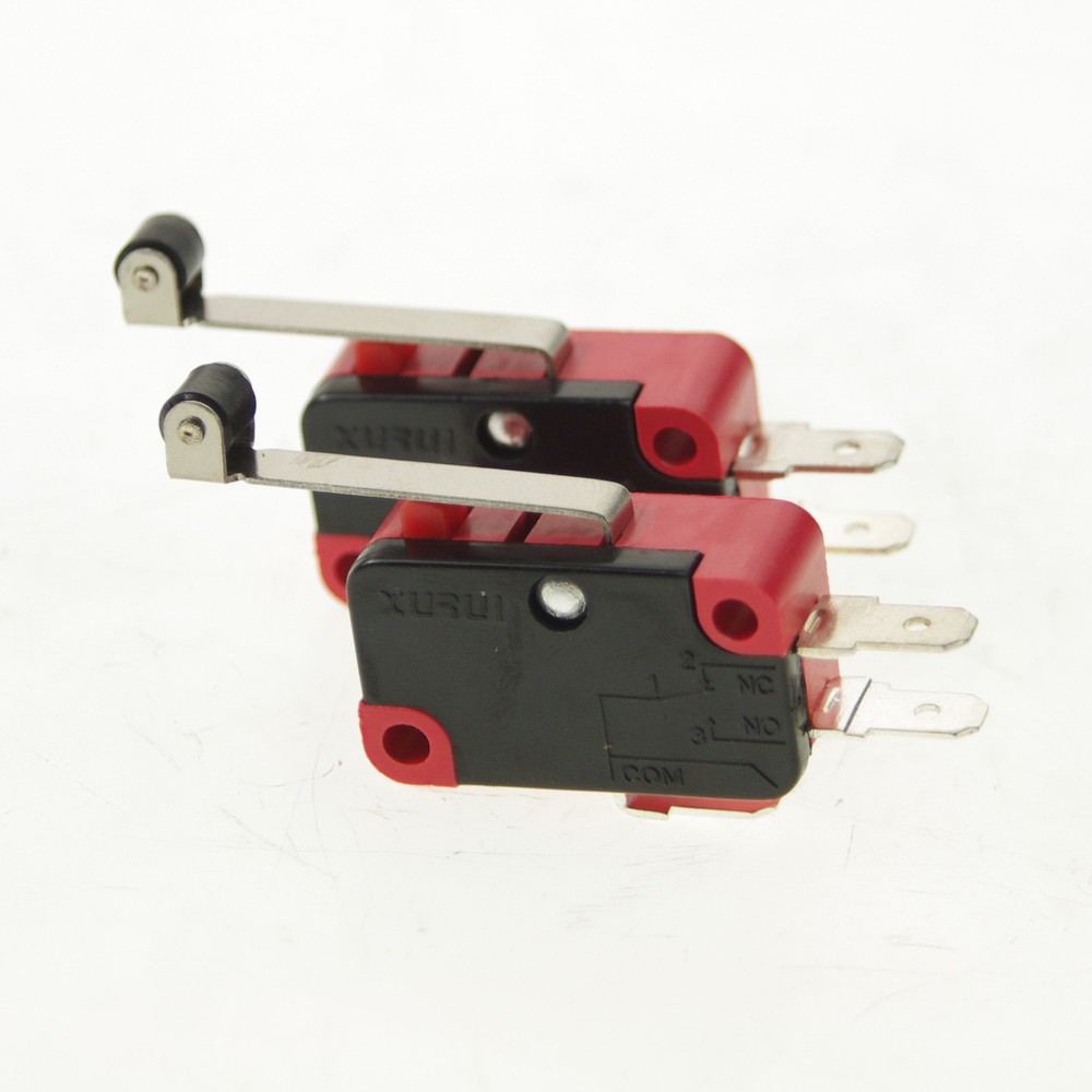 5 x XV-156-1C25 NO+NC Miniature Basic Micro Switch SPDT Roller Lever Type 16A