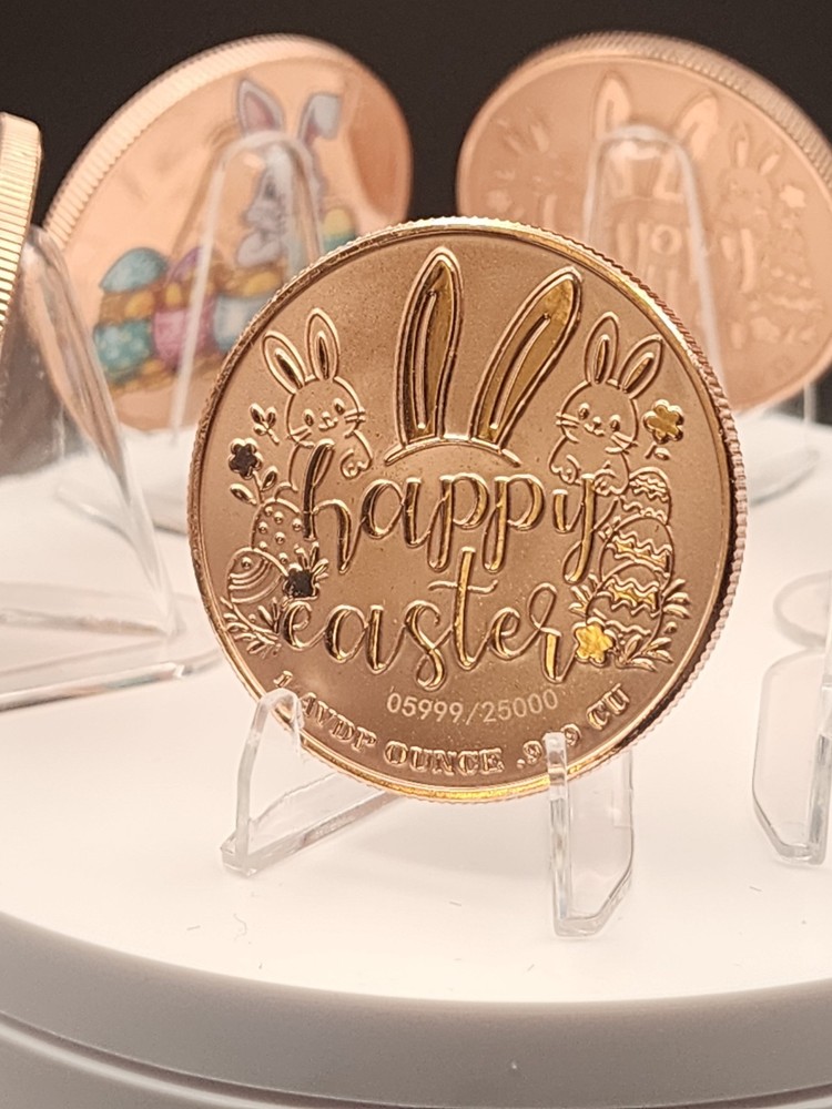 Easter Treasure Hunt 1 oz Proof Colorized Copper