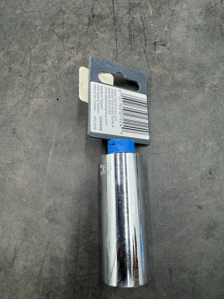 CRESCENT TOOLS Socket 18mm Deep CDDS48 6-Point 3/8" Drive Polished