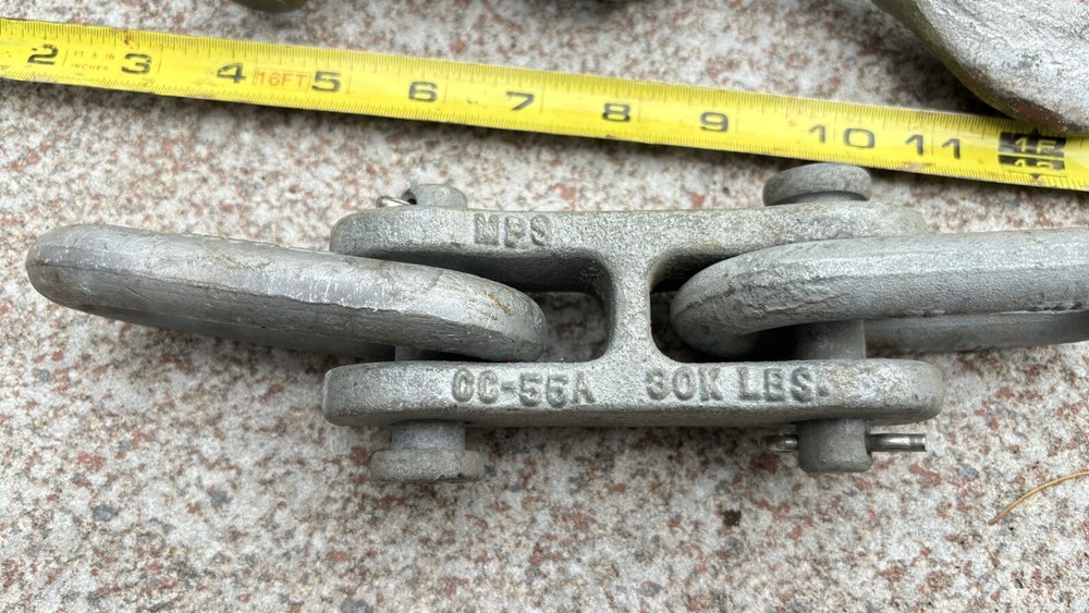 Vantage Heavy Duty Alloy Eye Hook with Latch,double Clovis Link & Link Ring Set