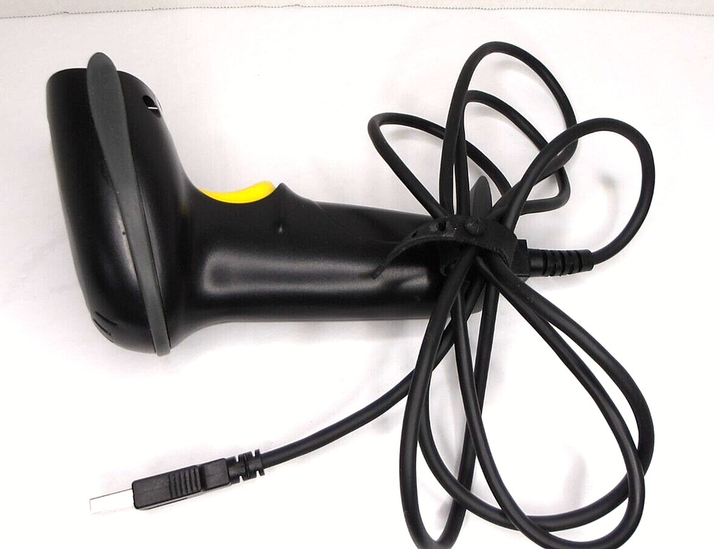 WoneNice Handheld USB Wired Barcode Scanner, Black, Model: WN3300