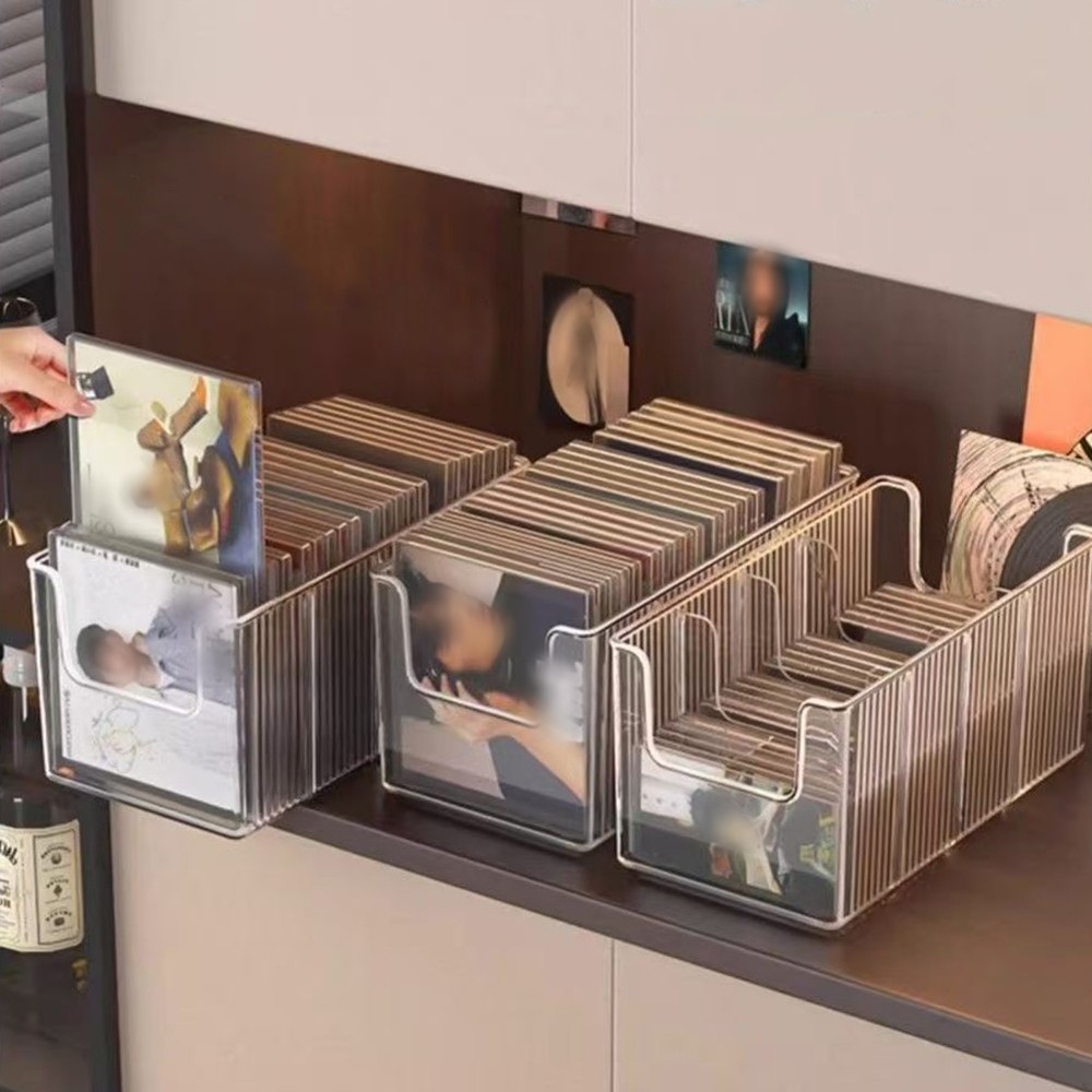 Acrylic Belt & Tie Organizer Multi-Compartment Clear Display Case Storage Holder