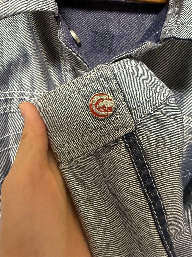 ECKO UNLTD. Shiny Denim Jacket y2k