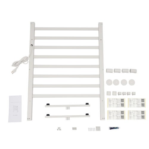 Electric Floor-Standing Towel Warmer Rack with Fast Heating & Timer