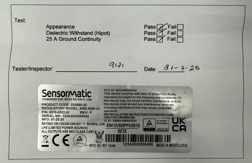 Sensormatic ZE9060-2C Security Controller Unit