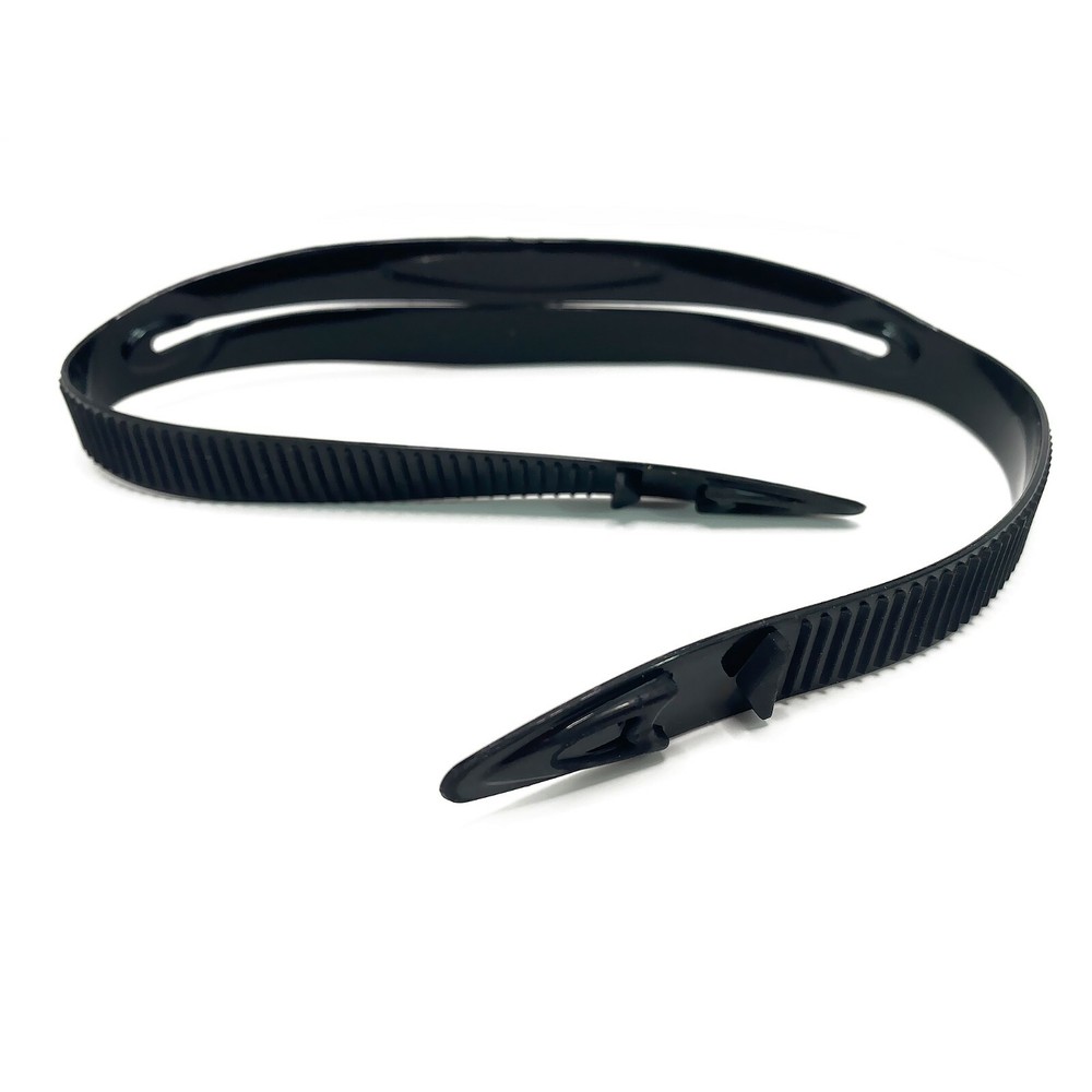 Scuba Dive Snorkeling Mask Silicone Strap Replacement - Black 5/8" Width Thin