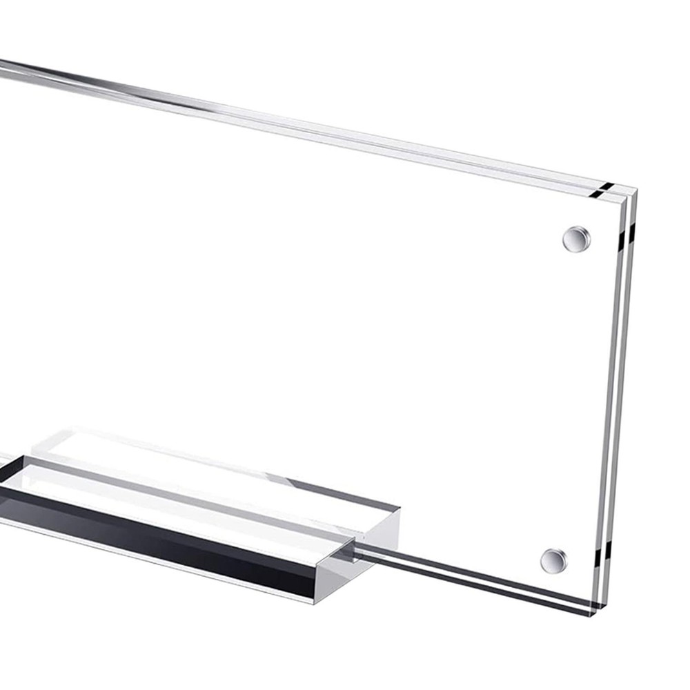 Picture Frame Holder with Base Tabletop Display for Postage Stamps Photos