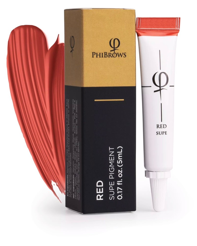PhiBrows Red  SUPE Pigment 5ml - 1pcs  pmu pigment