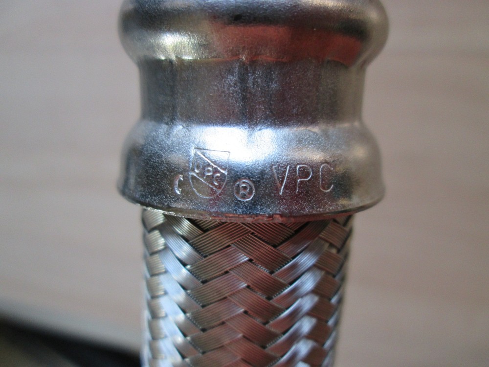 Everbilt Water Heater Connector Line Set 18" Long 3/4" FIP to 3/4" FIP #P100AG