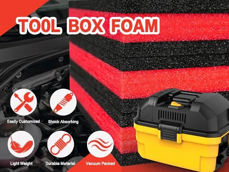 Tool Box Foam,Polyethylene Foam Packing Inserts for Cases Thick Polyethylene [