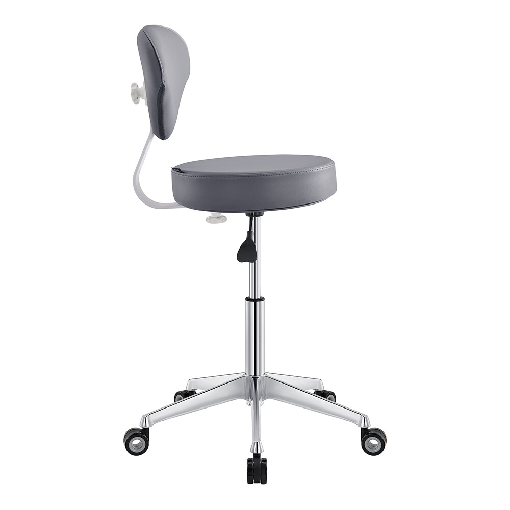 Roller Stool Medical Office All Purpose Adjustable Stool with Easy Glide Wheels