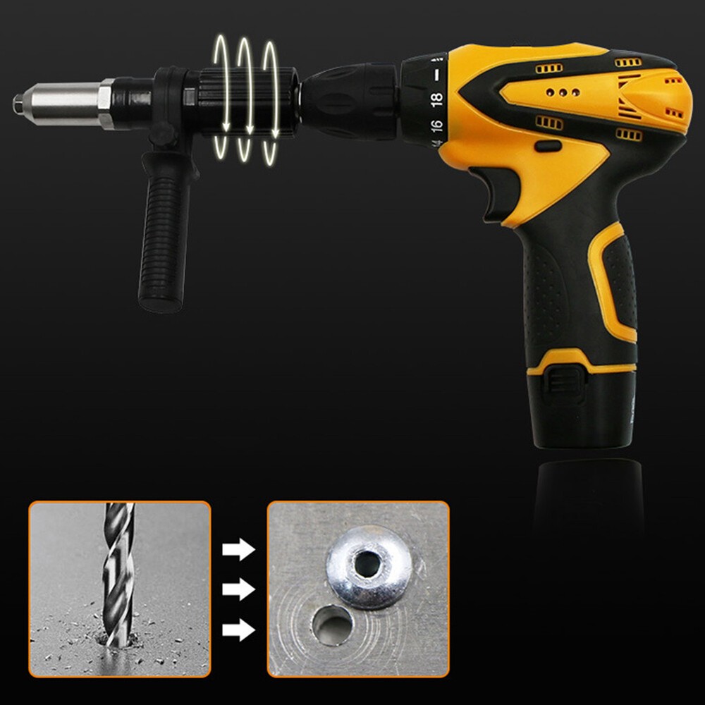 Rivet Nut Electric Gun Cordless Drill Pop Adapter Riveting Riveter Insert Tool