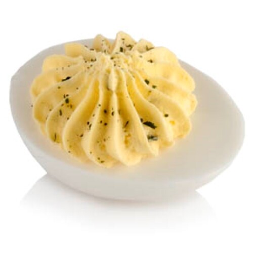 Display Faux Food Prop Deviled Egg With Herbs New