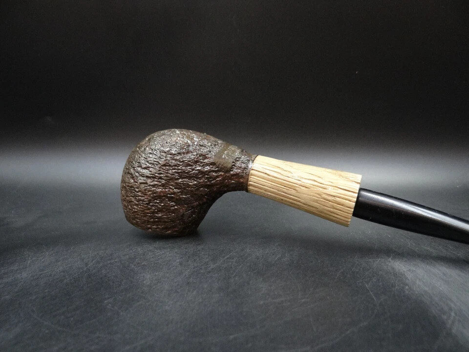 TURKIEWICZ BLACK OAK (MORTA) HAND MADE RHODESIAN PIPE 001
