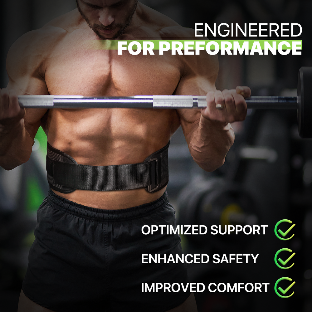 Weight Lifting Belt Gym Bodybuilding Powerlifting Back Support Strength Training