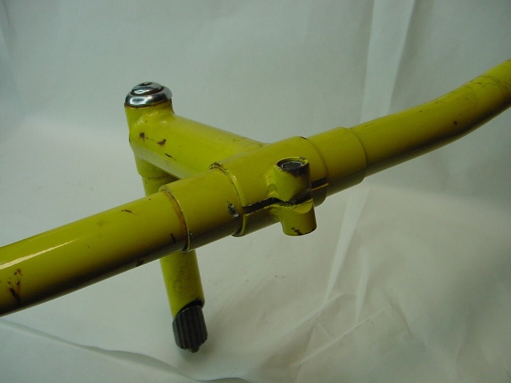 VTG YELLOW 1" STEM AND HANDLEBARS