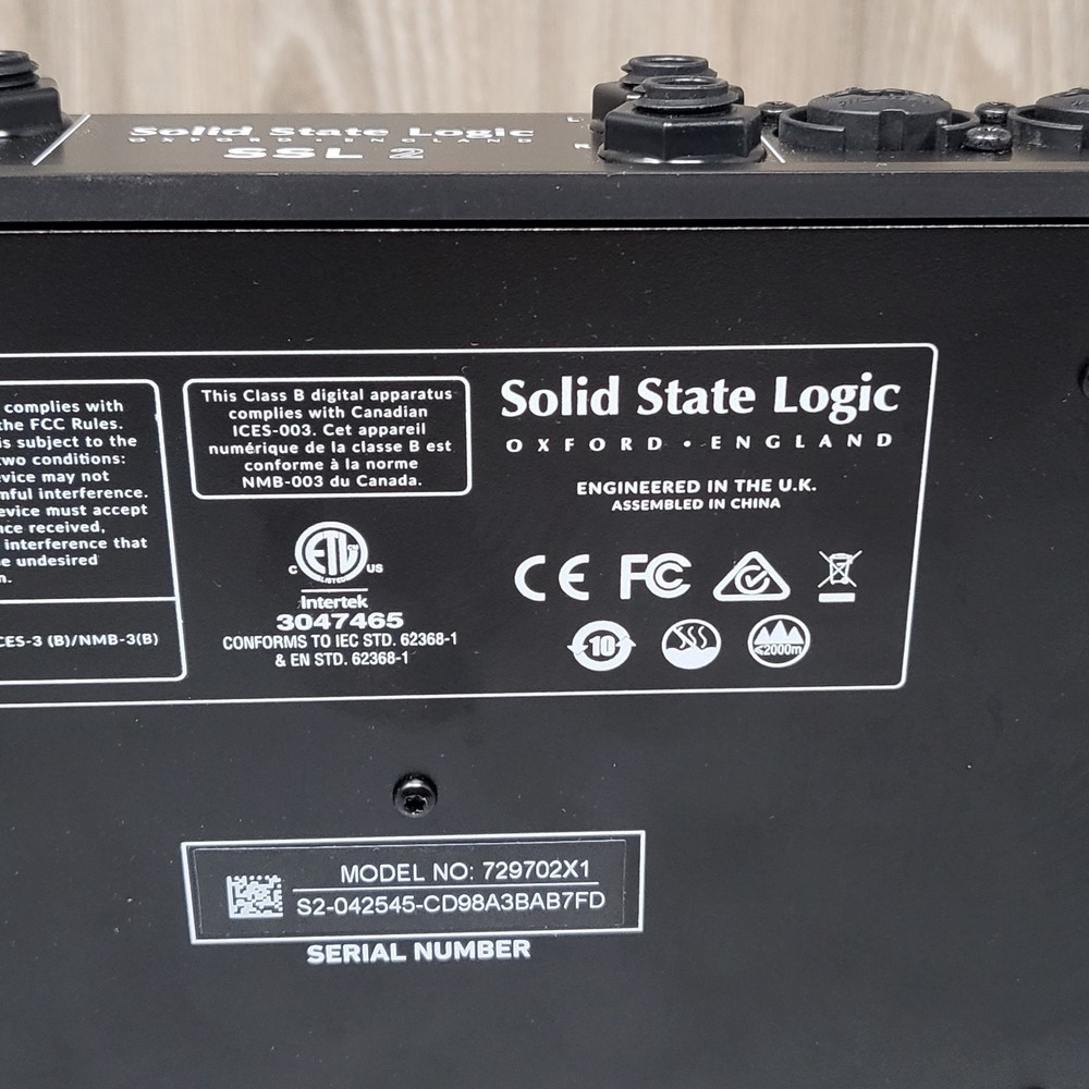 Solid State Logic SSL 2 USB Audio Interface 2-Channel w/ 4K Mode