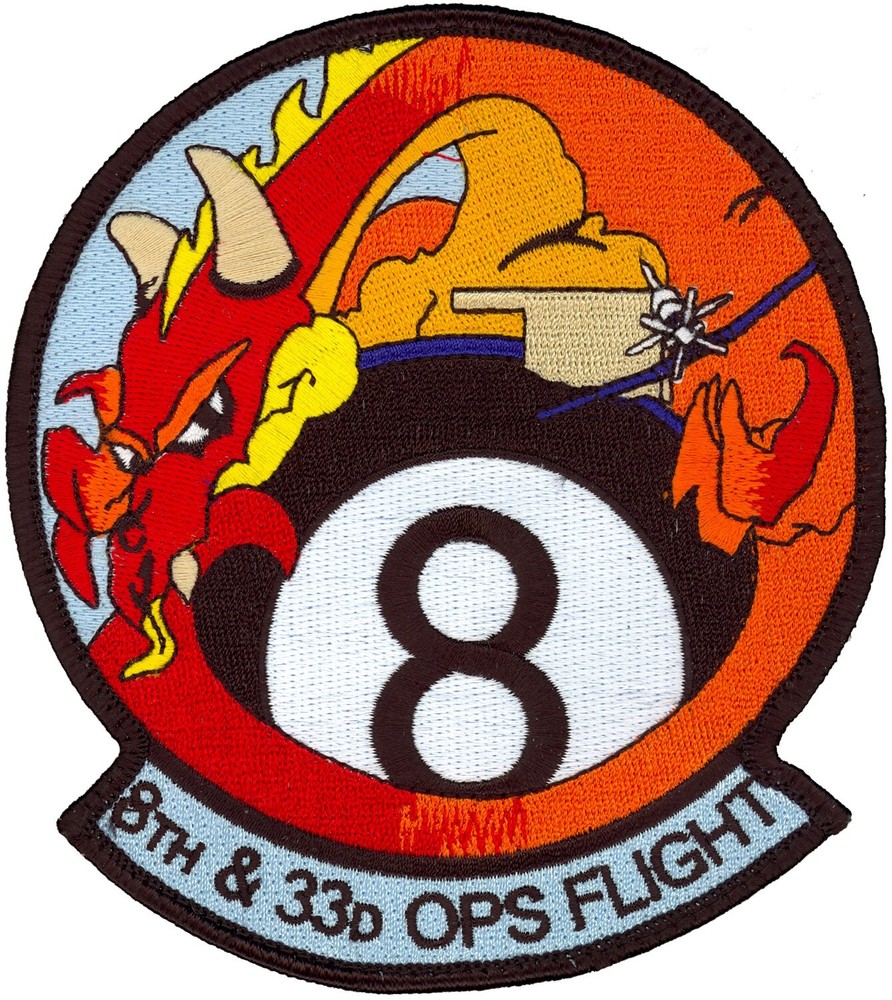USAF 8th & 33d FLYING TRAINING SQUADRON OPERATIONS FLIGHT PATCH