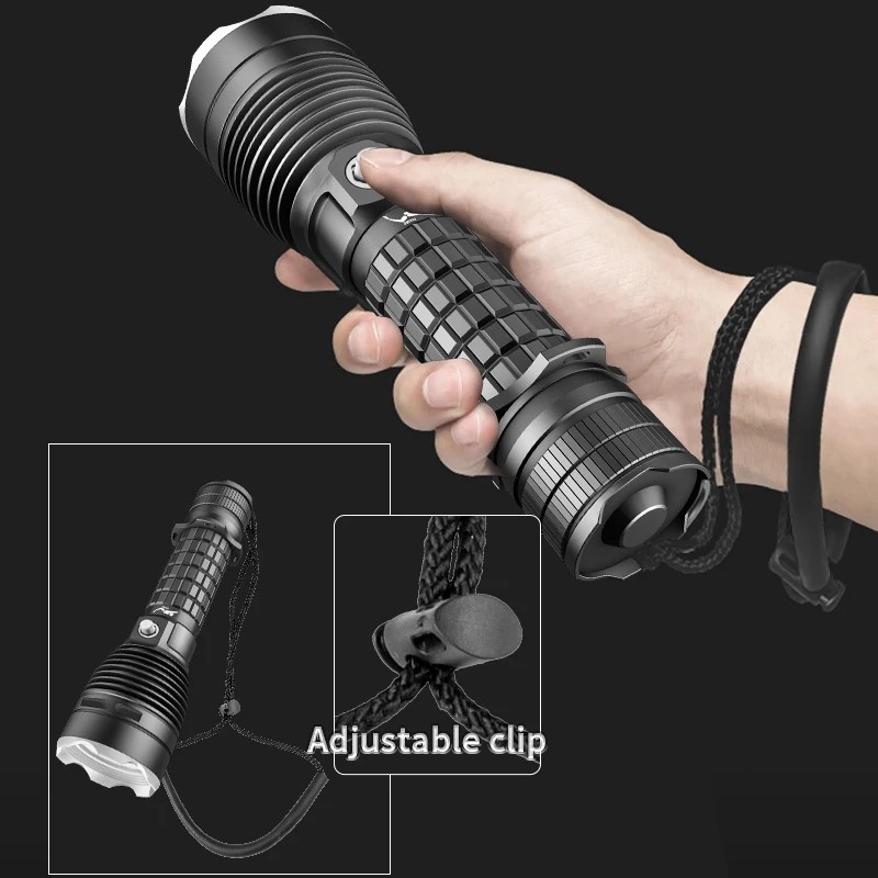 Powerful Underwater Dive Torch Rechargeable IP8 Waterproof Scuba Flashlight