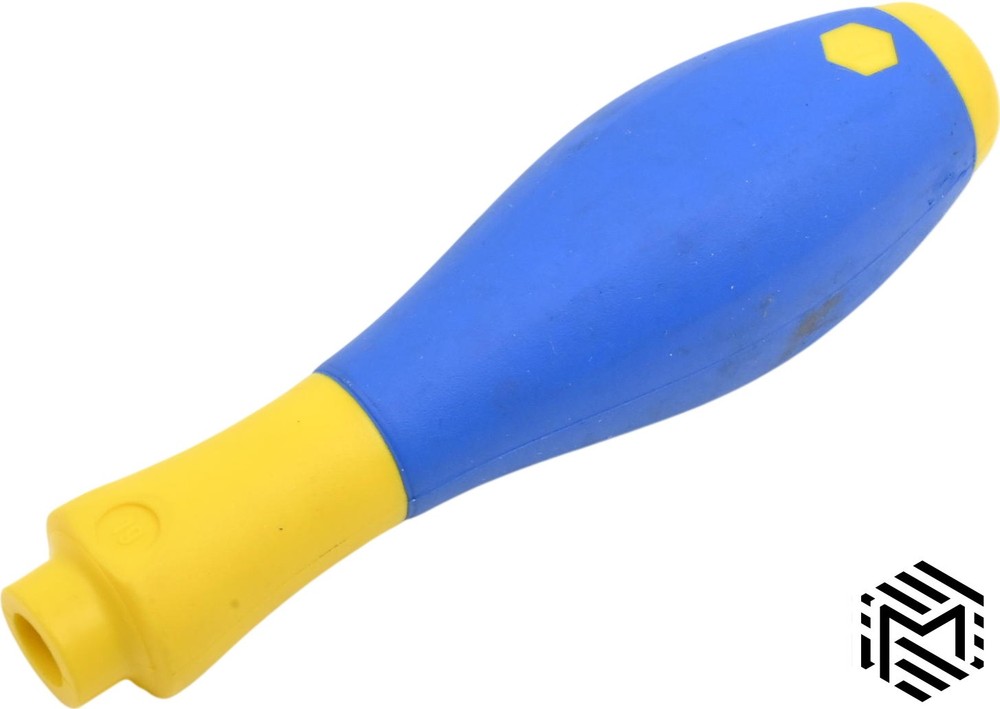 Wiha SoftFinish Interchangeable Screwdriver Handle - Blue / Yellow - Used