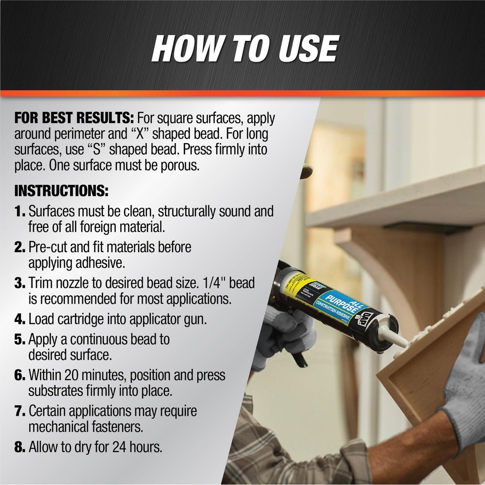 DynaGrip All Purpose Construction Adhesive