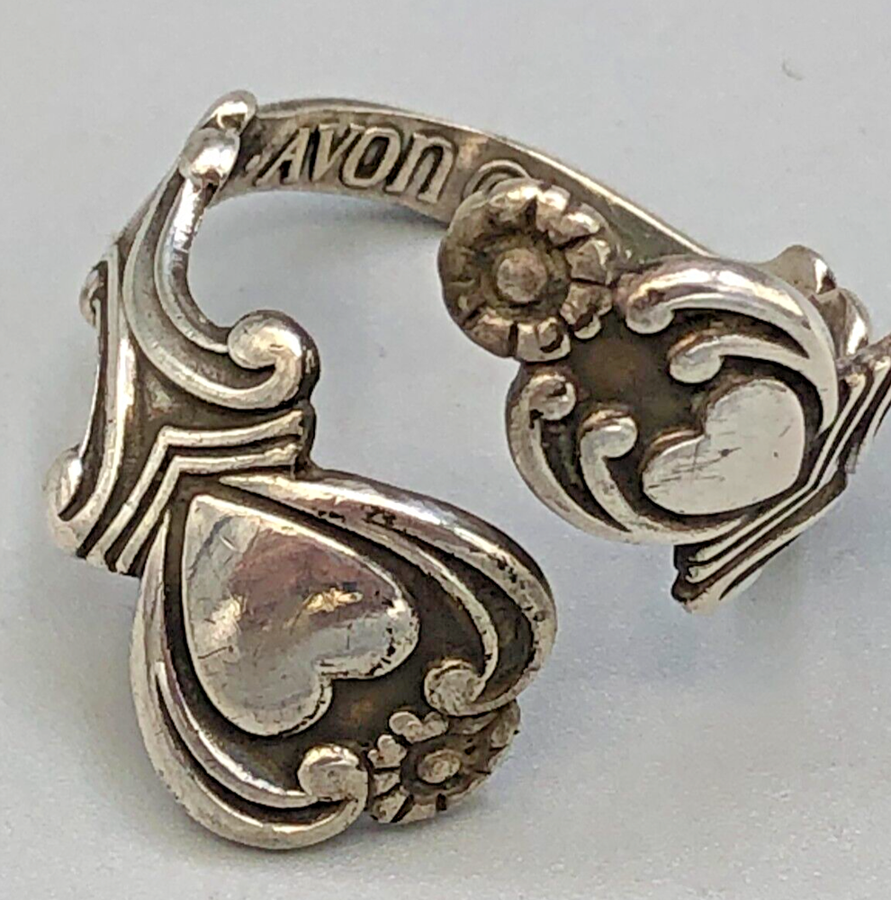Avon Sterling Silver Spoon Ring, size 7.5