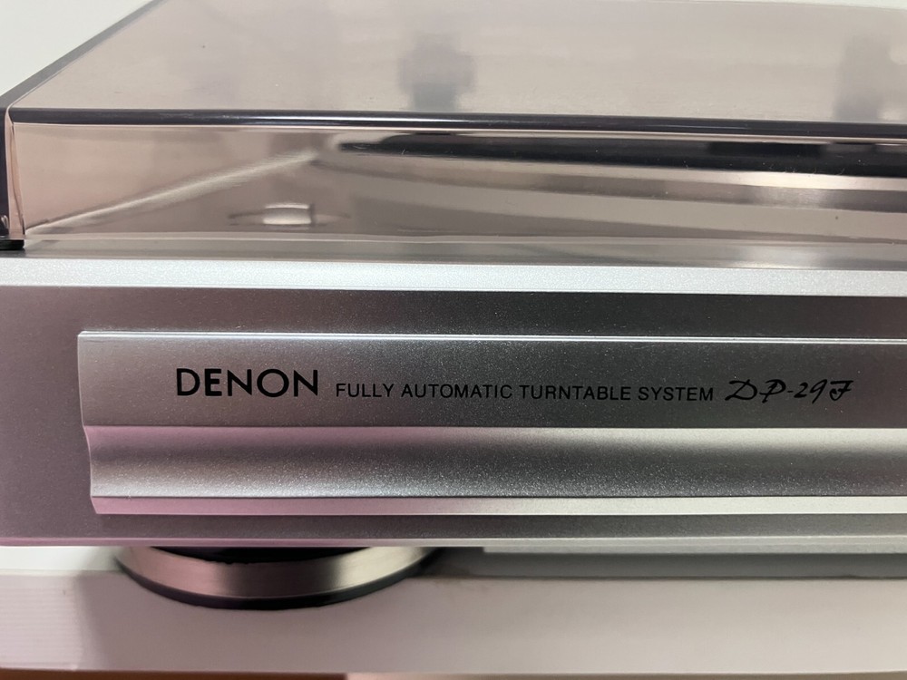 Denon DP-29F Belt-Drive Turntable Analog Record Player Phonoequalizer Silver