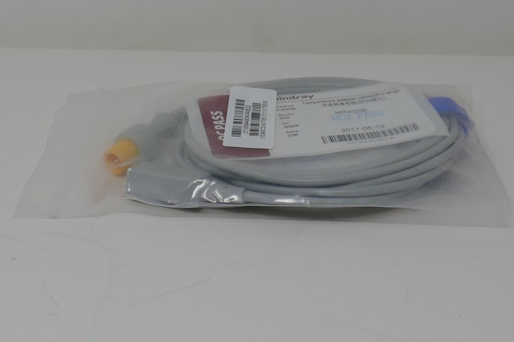 Mindray MR420B Temperature Adapter Cable (2 Pin Plug)