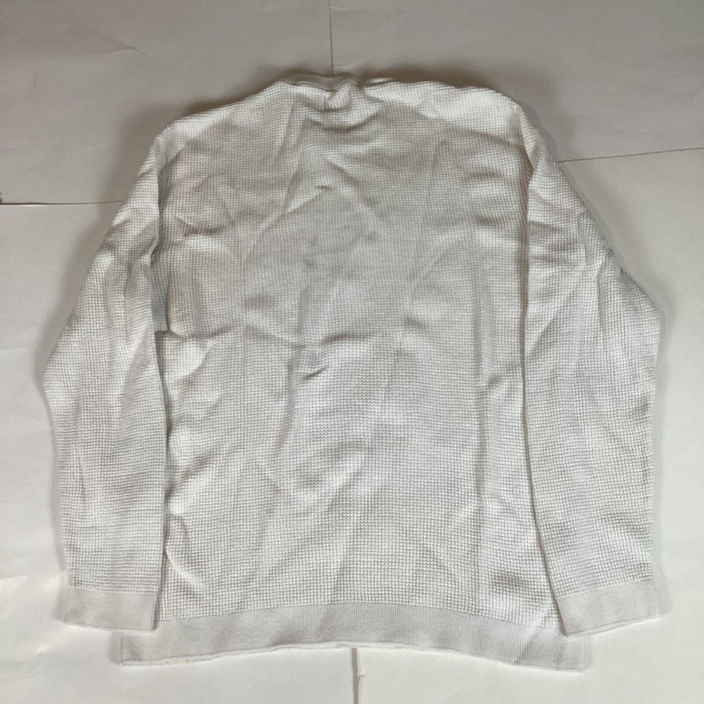 Pull & Bear Mens Sweater Long Sleeve Sz XL Comfort Crew Neck Soft White Pullover