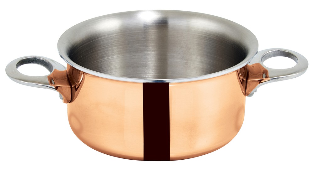 Mini 3.75" casserole, copper plated, 15oz (6 Each)
