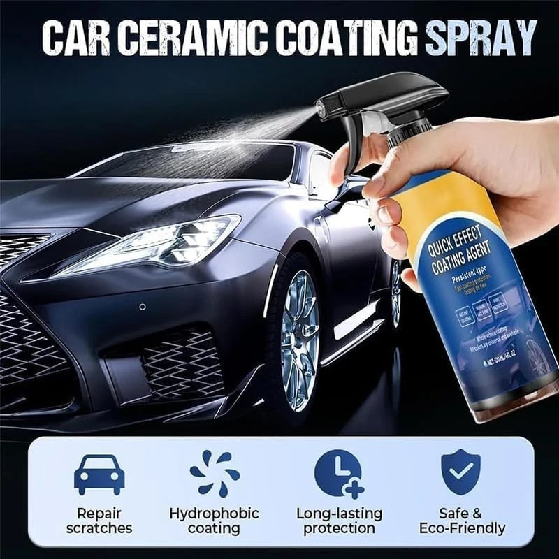 2PCS Car Coating Spray, Quick Effect Agent, Quick-Advanced Car...