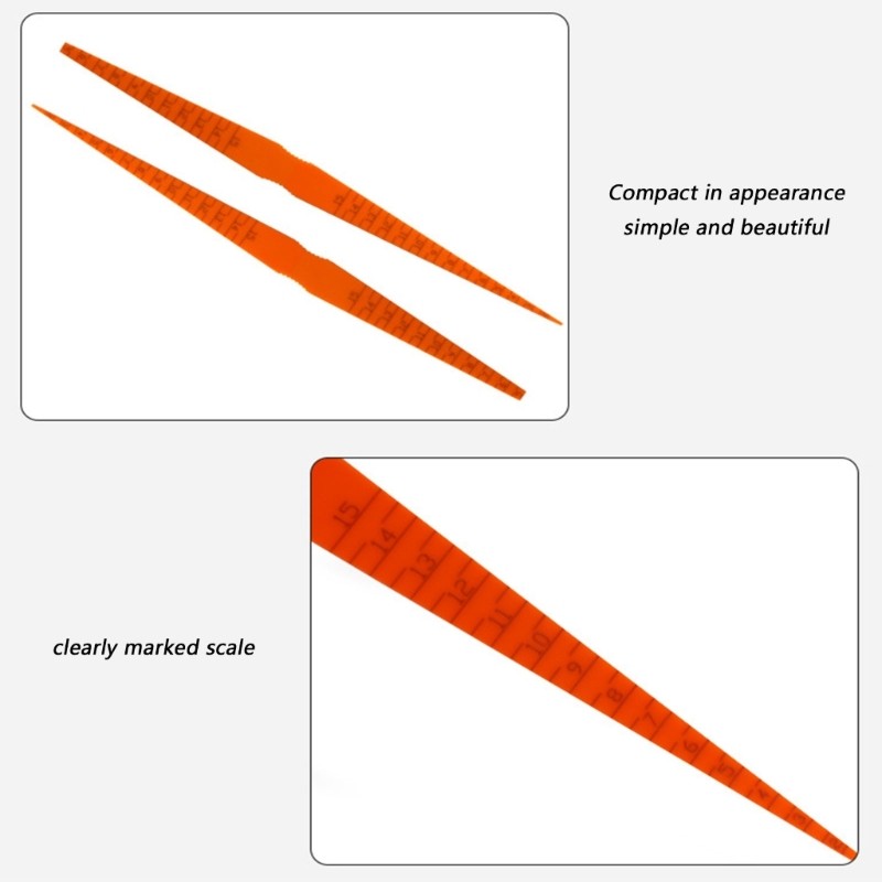 Car Panel Gaps Alignment Tool Plastic Measuring Ruler Feeler Gauge Plastic Ruler