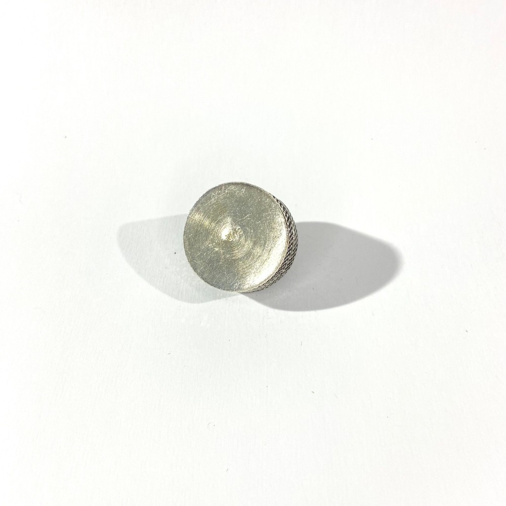 Vintage Solid Silver Ethnic Pill Box , Hallmarked pillbox