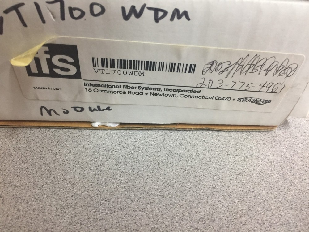 NEW IN BOX IFS VIDEO TRANSMITTER + DATA TRANSCEIVER VT1700WDM