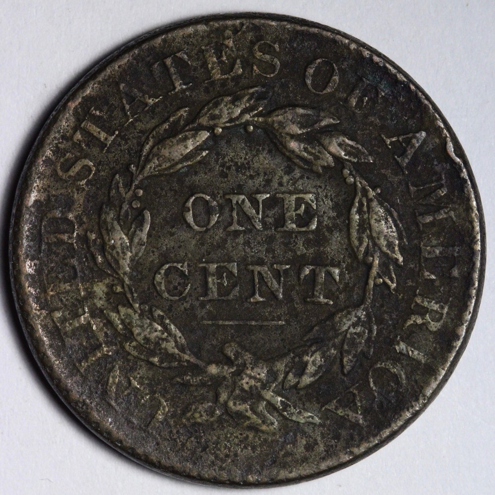 1832 Coronet Head Large Cent FINE E141 AYNL