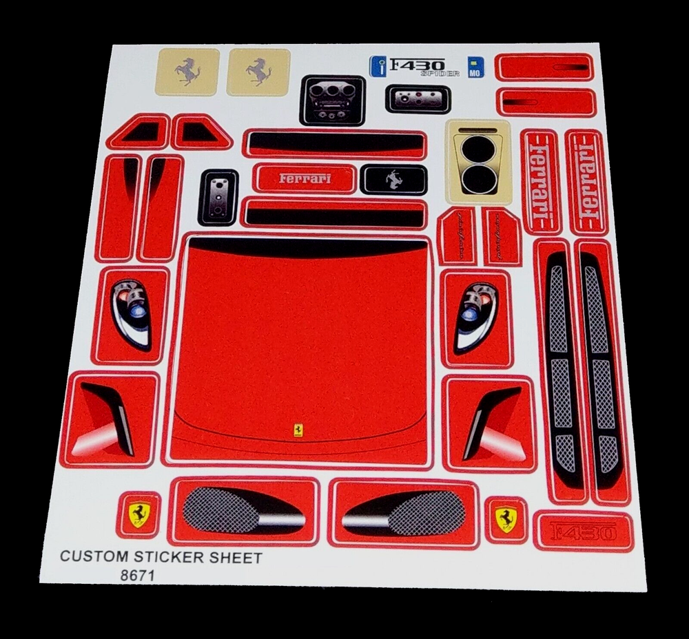 Custom sticker for 8671 Replacement Sticker 8671