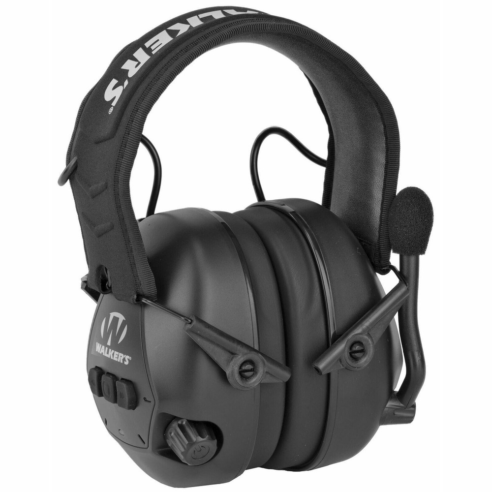 Passive Earmuff Bluetooth Black Adjustable Boom Mic Passive Hearing Protection